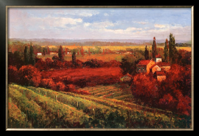 Tuscan Fields Of Red by Matt Thomas Pricing Limited Edition Print image