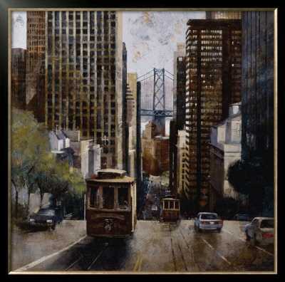 Cable Cars In San Francisco by Marti Bofarull Pricing Limited Edition Print image