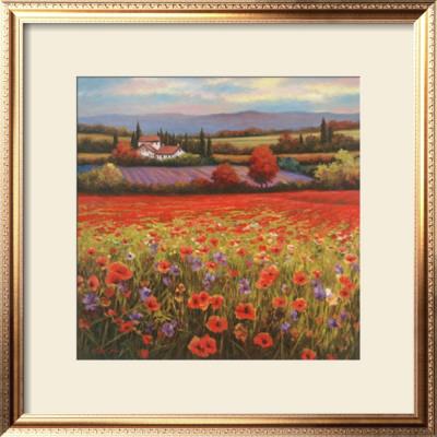 Poppy Pastures I by T. C. Chiu Pricing Limited Edition Print image