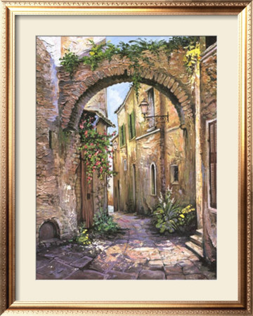 Cobbled Streets, St.Remy by Roger Duvall Pricing Limited Edition Print image