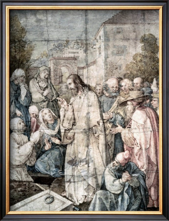 Resurrection Of Lazarus by Albrecht Dürer Pricing Limited Edition Print image