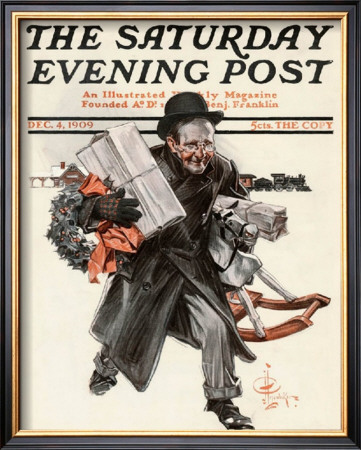Christmas Rush, C.1909 by Joseph Christian Leyendecker Pricing Limited Edition Print image