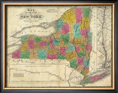 State Of New York, C.1831 by Samuel Augustus Mitchell Pricing Limited Edition Print image