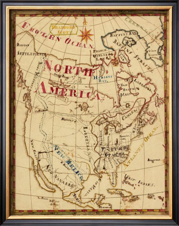 North America, C.1816 by Bradford Scott Pricing Limited Edition Print image
