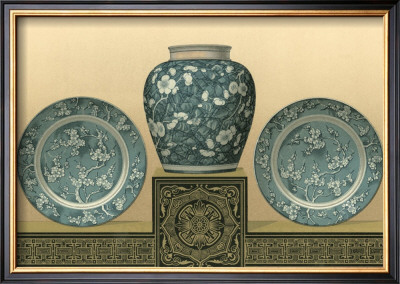 Porcelain In Teal I by George Ashdown Audsley Pricing Limited Edition Print image