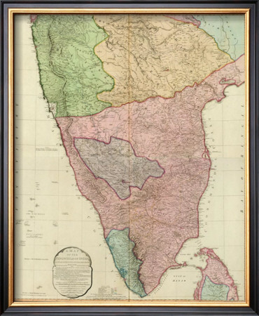 Composite: India Peninsula, C.1800 by William Faden Pricing Limited Edition Print image