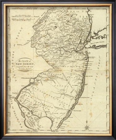 State Of New Jersey, C.1796 by John Reid Pricing Limited Edition Print image
