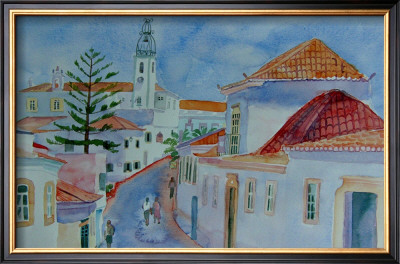 Old Town, Albufiera by Mary Stubberfield Pricing Limited Edition Print image