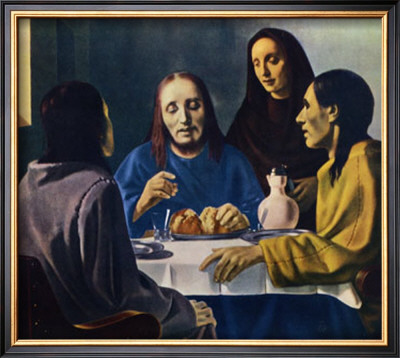 Les Disciples D'emmaus by Han Van Meegeren Pricing Limited Edition Print image