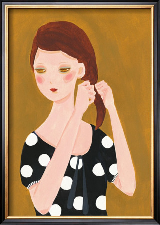 Girl With A Smile, Brading Hair by Hiromi Taguchi Pricing Limited Edition Print image