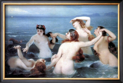 Mermaids Of The Sea by Charles Edouard Boutibonne Pricing Limited Edition Print image