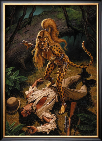 Cheetah Girl by Clyde Caldwell Pricing Limited Edition Print image