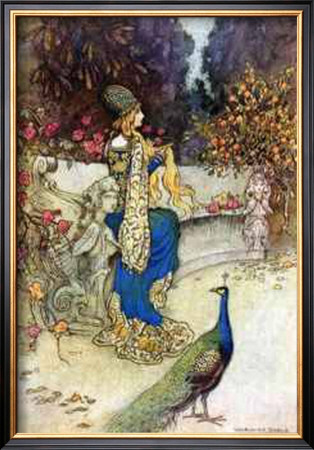 Preziosa In The Garden by Warwick Goble Pricing Limited Edition Print image
