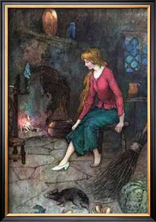 Cinderella And The Glass Slipper by Warwick Goble Pricing Limited Edition Print image