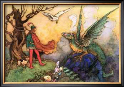 Dragon From The Grotto by Warwick Goble Pricing Limited Edition Print image