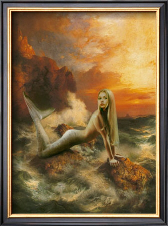 Mermaid Sunset by Howard David Johnson Pricing Limited Edition Print image