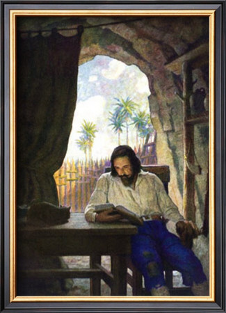 Reading The Bible by Newell Convers Wyeth Pricing Limited Edition Print image