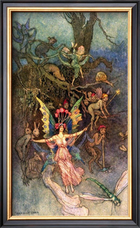 Night Fairy & Friends by Warwick Goble Pricing Limited Edition Print image
