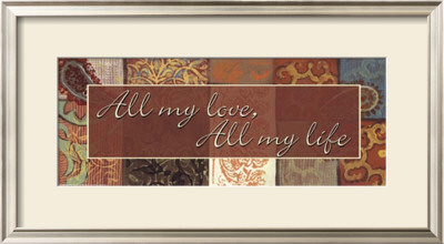 Words To Live By, All My Love by Smith-Haynes Pricing Limited Edition Print image