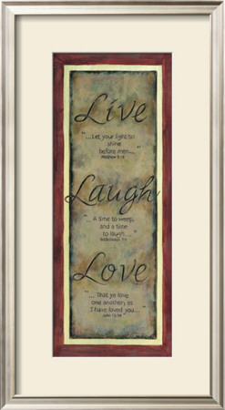Live Laugh Love by Karen Tribett Pricing Limited Edition Print image