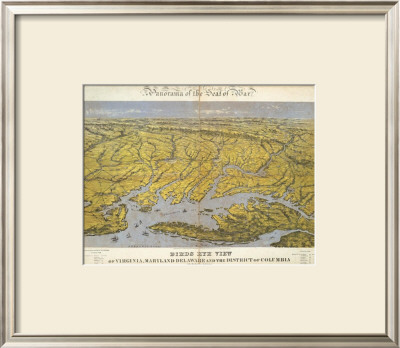 Virginia, Maryland Delaware And The District Of Columbia, C.1861 by John Bachmann Pricing Limited Edition Print image