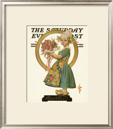 Easter Dutch Girl, C.1926 by Joseph Christian Leyendecker Pricing Limited Edition Print image