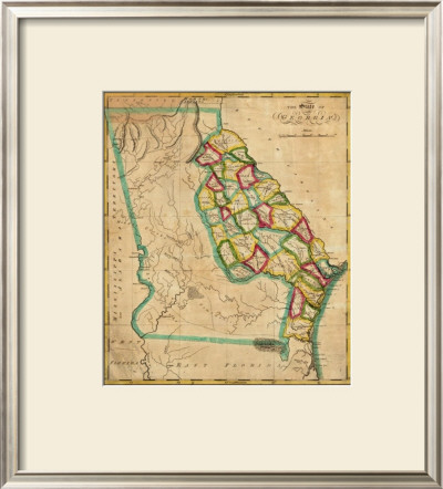 State Of Georgia, C.1827 by Robert Desilver Pricing Limited Edition Print image