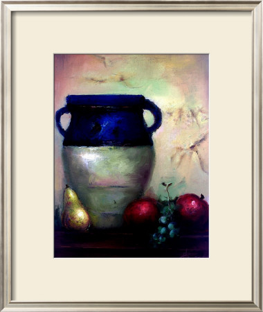 Mediterranean Vase And Fruit by Tomiko Tan Pricing Limited Edition Print image
