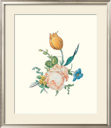 Blue And Yellow Flowers by L. Meyer Pricing Limited Edition Print image