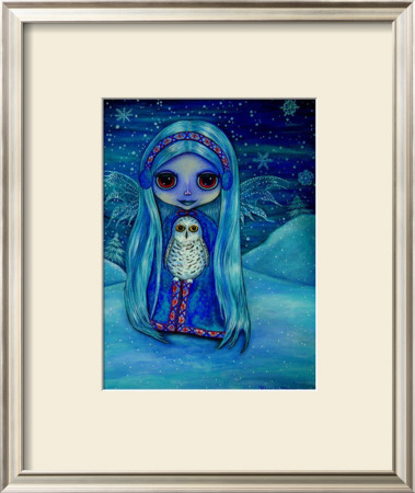 Snowy Owl Fairy by Blonde Blythe Pricing Limited Edition Print image