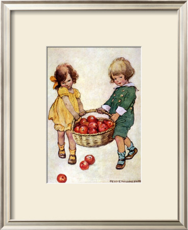 Carrying Apples by Jessie Willcox-Smith Pricing Limited Edition Print image
