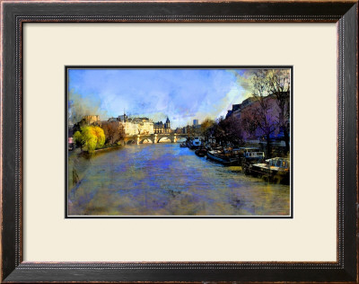 View From Pont Des Arts, Paris, France by Nicolas Hugo Pricing Limited Edition Print image