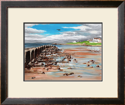 Low Flying Over Lossiemouth West Beach by Elise Ferguson Pricing Limited Edition Print image
