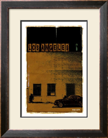 Los Angeles, Vice City In Brown by Pascal Normand Pricing Limited Edition Print image