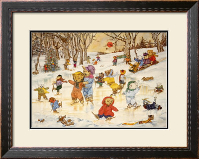 Bear Feats On Ice by Susan Anderson Pricing Limited Edition Print image
