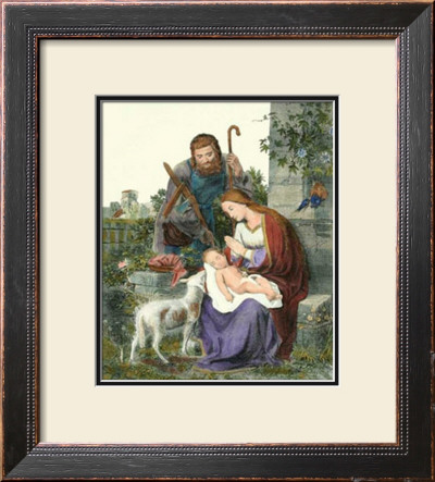 Mary, Joseph, And Jesus by F. Jittenbach Pricing Limited Edition Print image