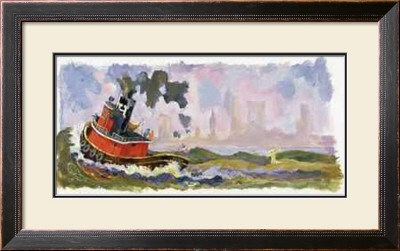 The Tugboat From Louie's Search by Ezra Jack Keats Pricing Limited Edition Print image