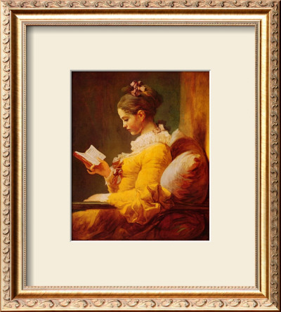 Young Girl Reading by Jean-Honore Fragonard Pricing Limited Edition Print image