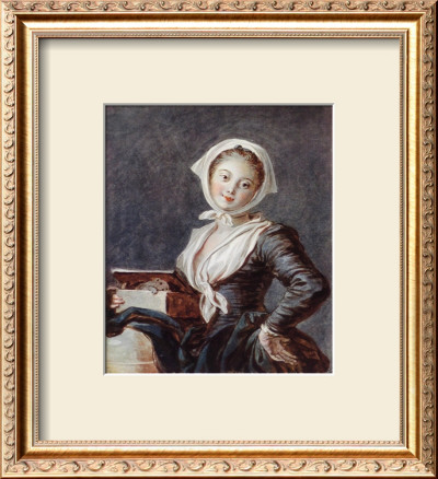 Girl With A Marmot by Jean-Honore Fragonard Pricing Limited Edition Print image