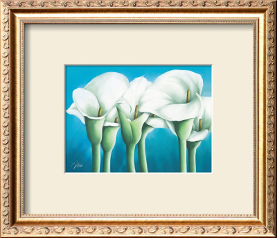 Turquoise Callas I by Alicia Sloan Pricing Limited Edition Print image