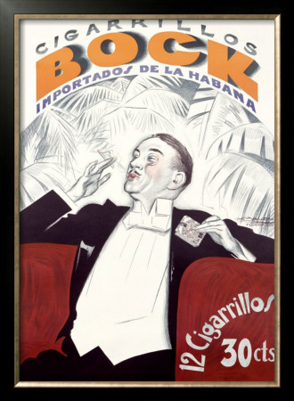 Bock Cigarrillos by Achille Luciano Mauzan Pricing Limited Edition Print image