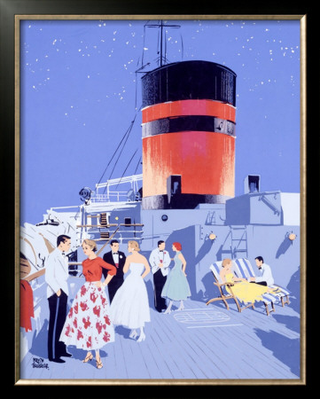 Starlit Nights, Luxury Cruises By Fumess by Adolph Treidler Pricing Limited Edition Print image