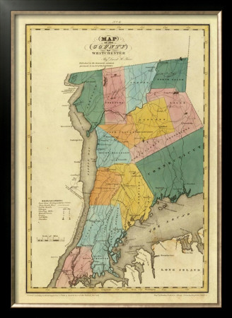 New York, Westchester County, C.1829 by David H. Burr Pricing Limited Edition Print image