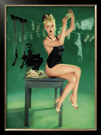Pin-Up Girl: The Counterfeit by Richie Fahey Pricing Limited Edition Print image