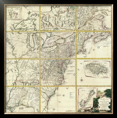 Composite: Colonie Unite Dell' America Settentrle, C.1778 by Antonio Zatta Pricing Limited Edition Print image