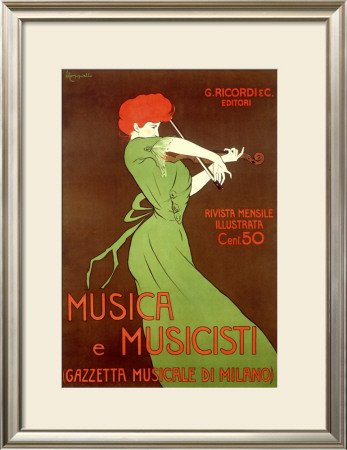 Musica E Musicisti by Leonetto Cappiello Pricing Limited Edition Print image