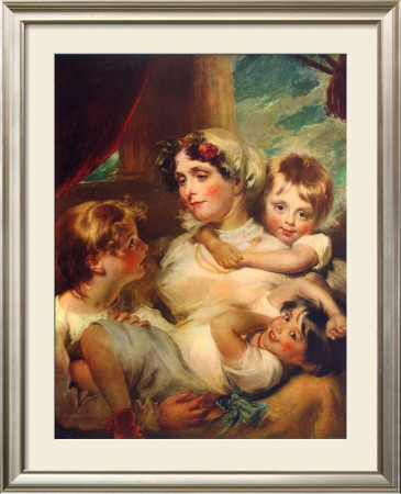 Mrs. Weddel And Children by George Henry Harlow Pricing Limited Edition Print image