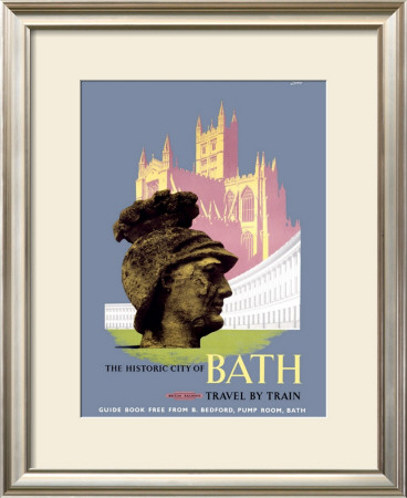 The Historic City Of Bath, Br (Wr) Poster, 1958 by E Lander Pricing Limited Edition Print image