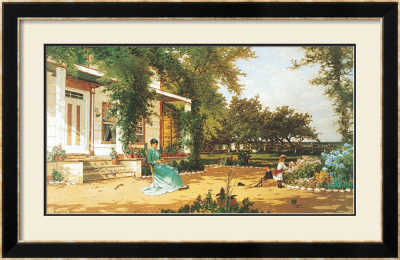 In My Neighbor's Garden by Alfred Thompson Bricher Pricing Limited Edition Print image