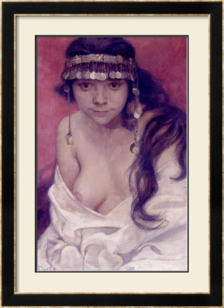 Girl From Montenegro by Alphonse Mucha Pricing Limited Edition Print image